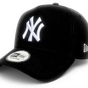 New Era Yankees Cap 9Forty A-Frame schwarz Baumwolle