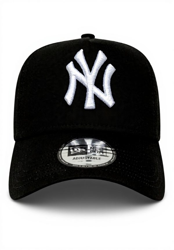New Era Yankees Cap 9Forty A-Frame schwarz Baumwolle