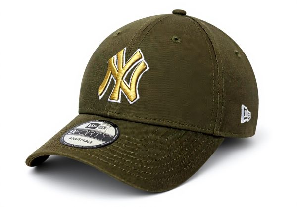 New Era Yankees Cap Oliv Baumwolle MLB Fan Accessoire