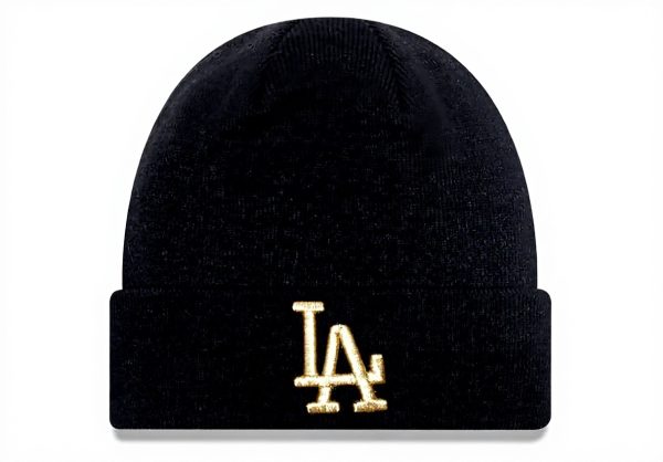 New Era MLB Beanie Herren Los Angeles Dodgers Schwarz