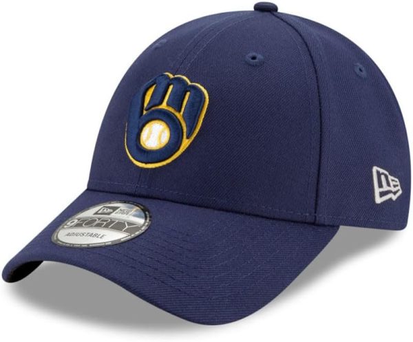 New Era MLB Milwaukee Brewers Cap 9Forty Schwarz verstellbar-0