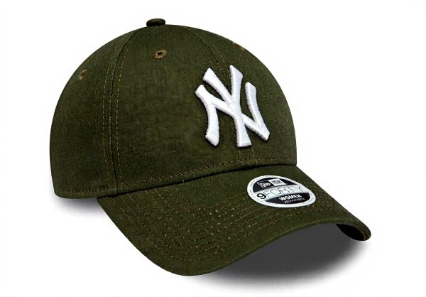 New Era Yankees MLB Cap Olive 9Forty Damen Baseball Mütze