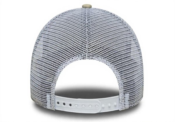 New Era Yankees Cap A-Frame Trucker Stone Beige