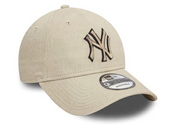 New Era Baseball Cap New York Yankees Stone Black Unisex