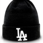 New Era Dodgers Beanie Schwarz MLB Fan Mütze Einheitsgröße