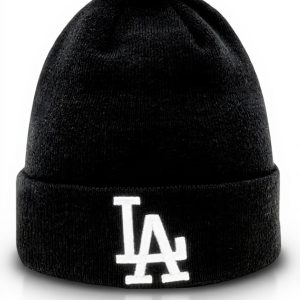 New Era Dodgers Beanie Schwarz MLB Fan Mütze Einheitsgröße