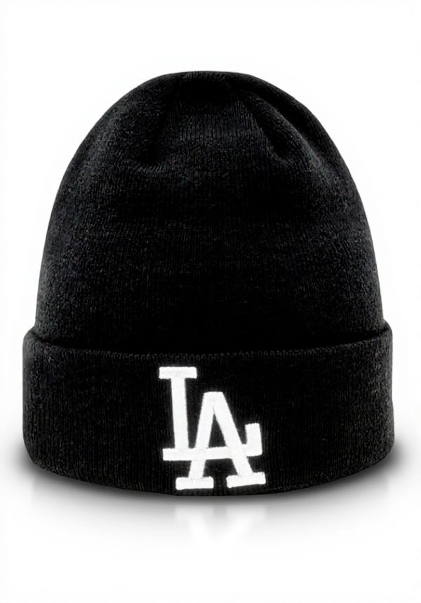 New Era Dodgers Beanie Schwarz MLB Fan Mütze Einheitsgröße
