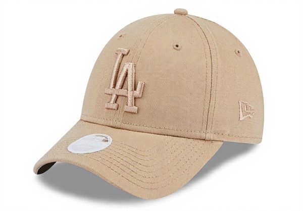 New Era Dodgers MLB Cap Damen Tonal Camel 9Forty