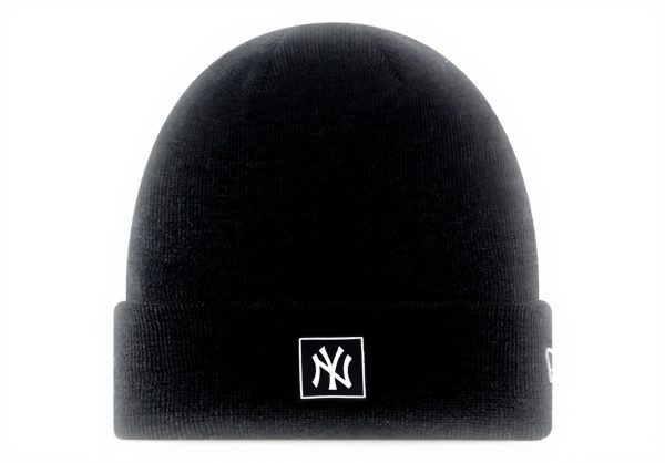 New Era Yankees Strickmütze Wintermütze mit Umschlag Damen