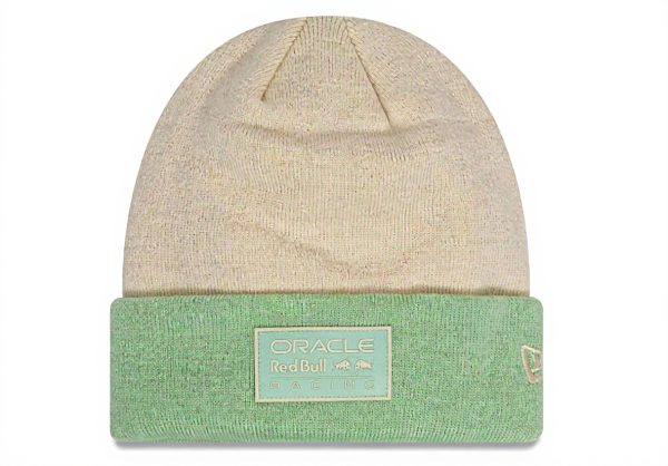 Red Bull Racing Strickmütze New Era Beige Handwäsche Herren