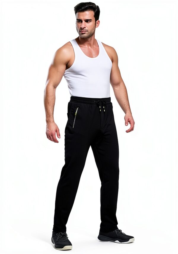 ZOXOZ Jogginghose Herren Baumwolle Elastisch Taschen-4