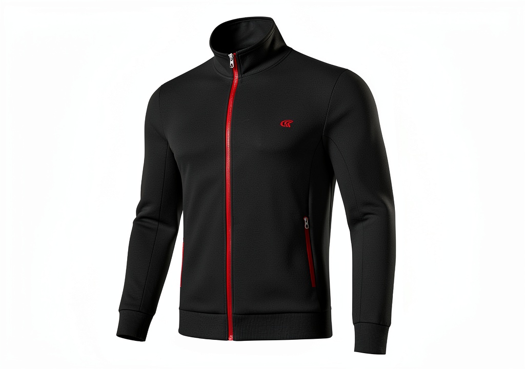 Herren-Trainingsanzug in Weinrot auf einem Sportler