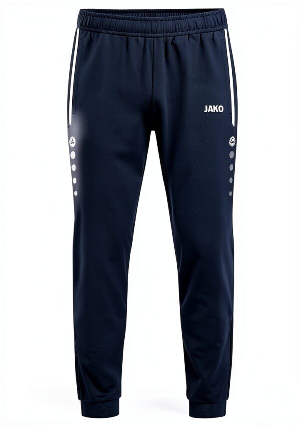 JAKO Herren Trainingshose Reißverschluss Kordelzug Anthra-0