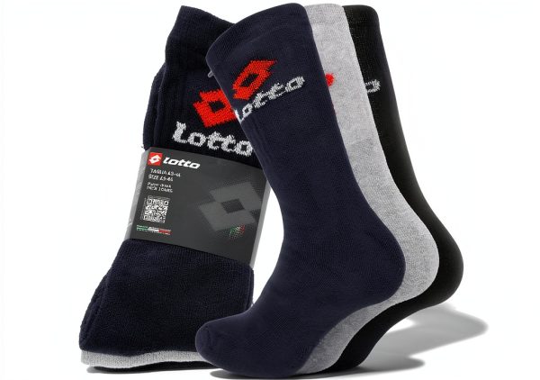 Lotto Strümpfe Herren Tennissocken Sport Mehrfarbig 3er Pack