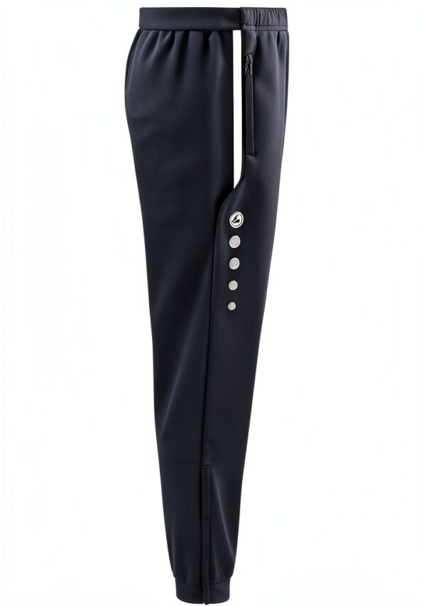 JAKO Herren Trainingshose Reißverschluss Kordelzug Anthra-3