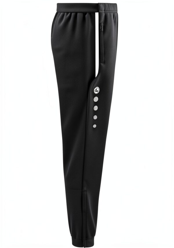 JAKO Herren Trainingshose Reißverschluss Kordelzug Anthra-3