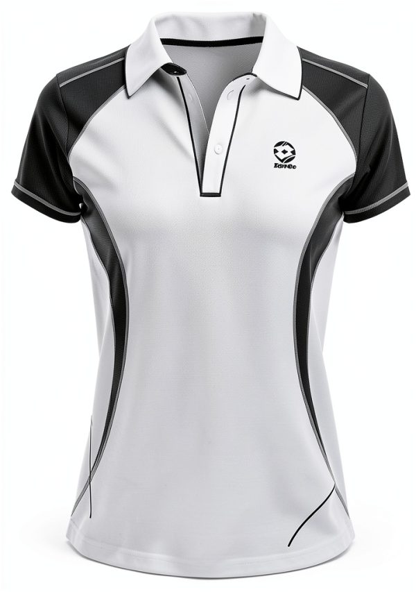 Lotto Poloshirt Damen WTA Tour Ellas weiß schwarz