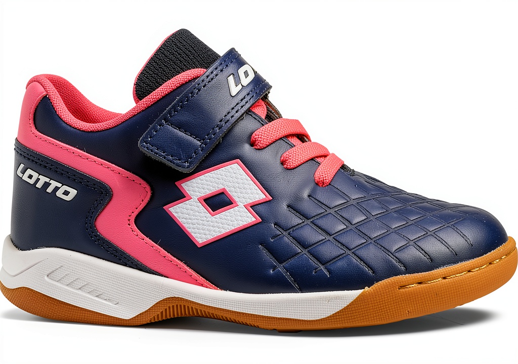 Lotto Dasher T Kinder Sneaker in verschiedenen Farben auf einem Sportplatz