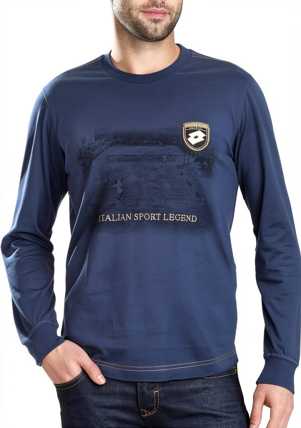 Lotto Sport Herren T-Shirt Long Sleeve Legend Vintage Look