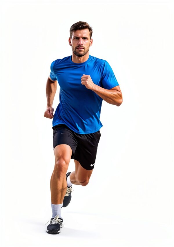 Herren Sportshorts atmungsaktiv reflektierend Laufshorts-5