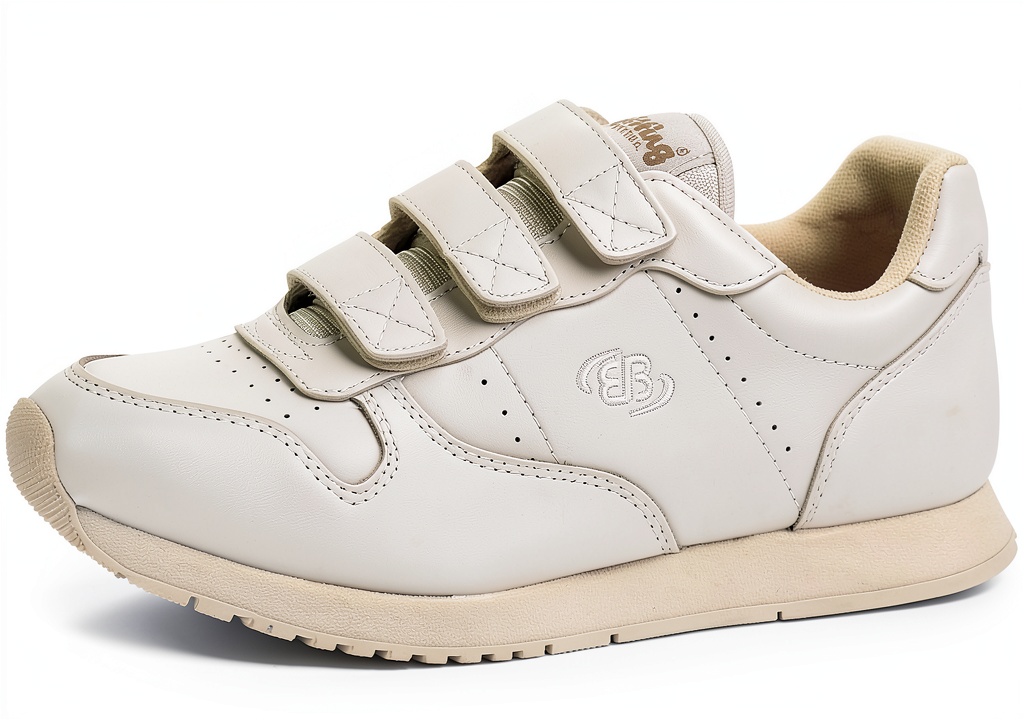 EB Diamond Classic V Sportschuhe in Weiß auf grauem Hintergrund