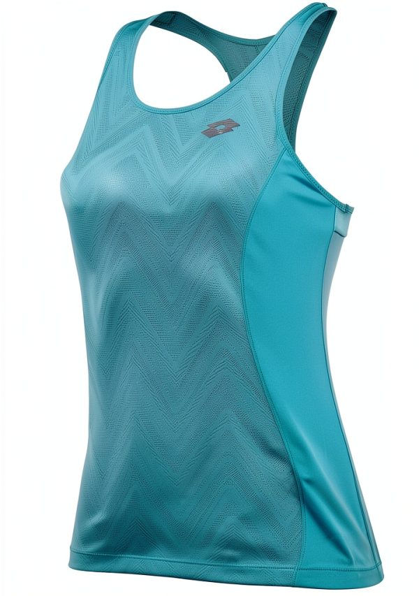 Lotto Damen Tanktop XL Green Thai Prt atmungsaktiv elastisch