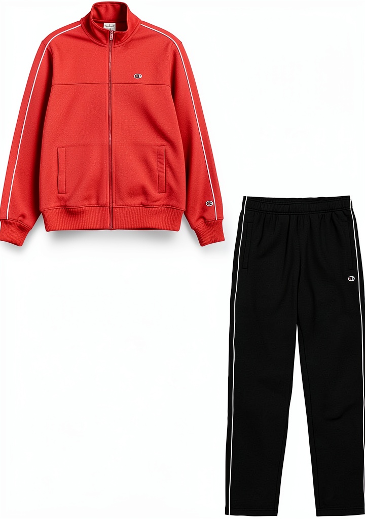 Champion Sweatsuit für Herren in Blau auf einem Sportplatz