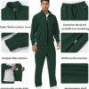 Trainingsanzug Herren Polyester Bequem Atmungsaktiv-6