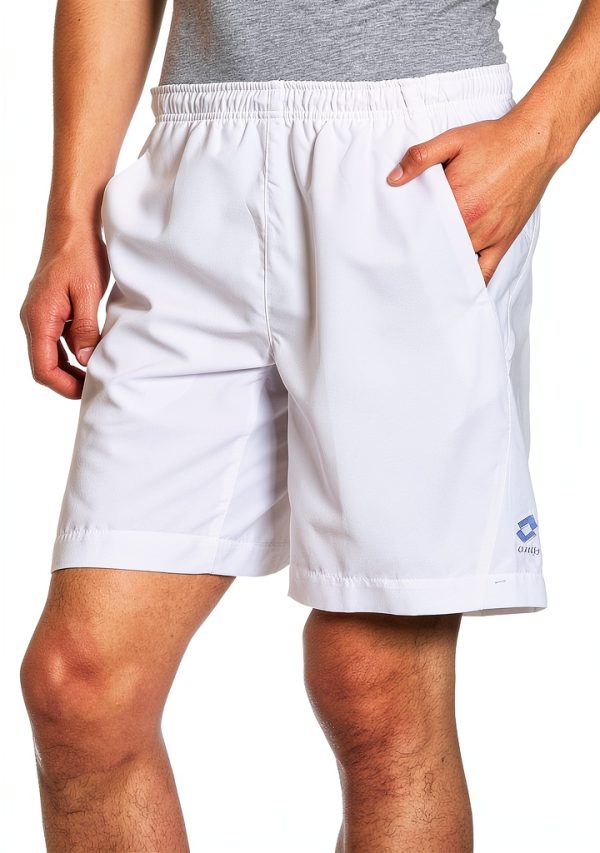 Lotto Sport Herren Shorts Global Polyester Activewear Weiß