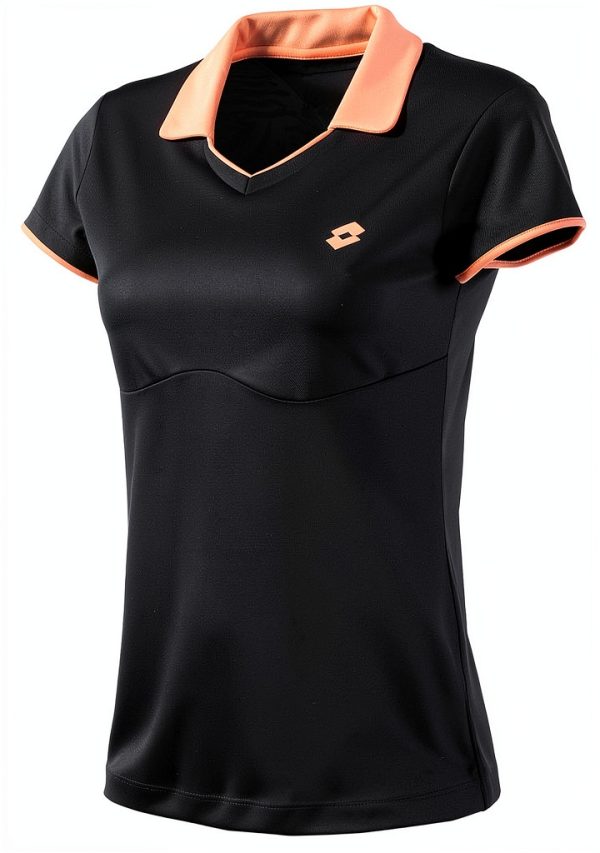 Lotto Sport Damen Polo Kurzarm Slim Fit Poly Interlock