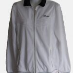 Lotto Damen Sportshirt Poly Tricot Tailiert Weiss Dunkelblau-0