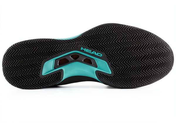 HEAD Tennisschuhe Herren Leicht Atmungsaktiv Schwarz Türkis-1