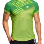 Lotto Sport Herren T-Shirt Slim Fit Leuchtgrün Poly-0