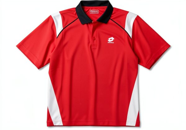 Lotto Sport Polo Herren Flame White Poly Interlock Mesh