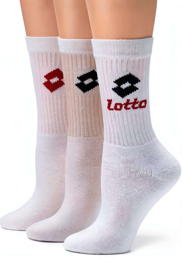 Lotto Sport Socken Set Baumwolle Unisex Sportsocken 3 Paar