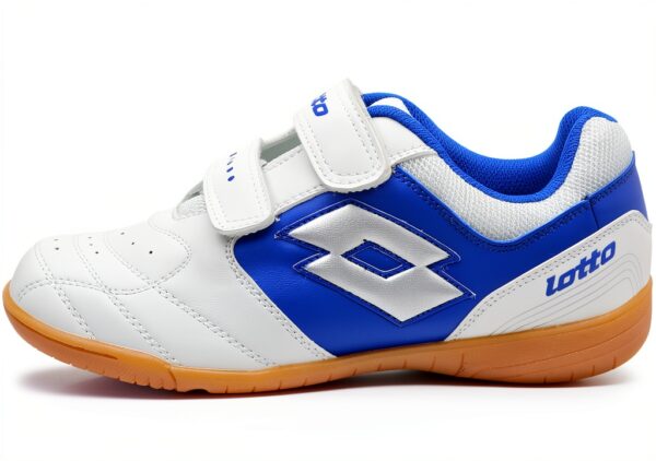 Lotto Sportschuhe Unisex Kinder Kunstleder Weiß Blau-6