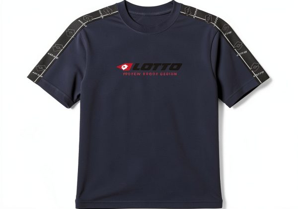 Lotto Herren T-Shirt Baumwolle Blau Sportlich Lässig