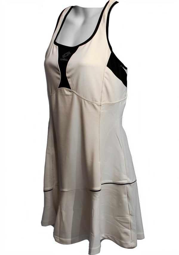 Lotto Kleid Vanity Damen Tenniskleid Slim Fit Weiß Schwarz