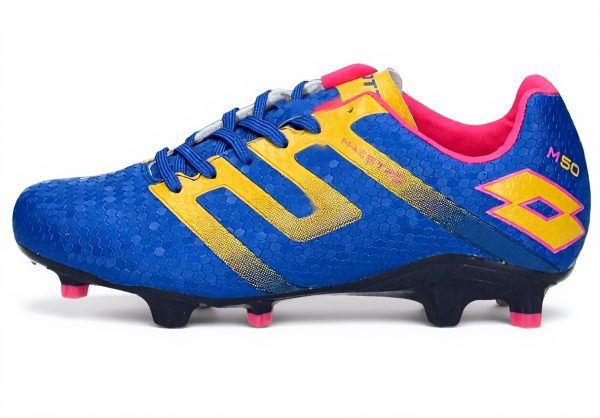 Lotto Maestro 700 IV FG Mens Football Shoes Blue Yellow