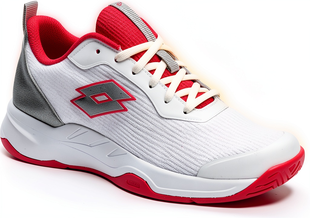 Lotto Mirage 600 ALR Damen Tennisschuhe in Weiß-Rosa von der Seite