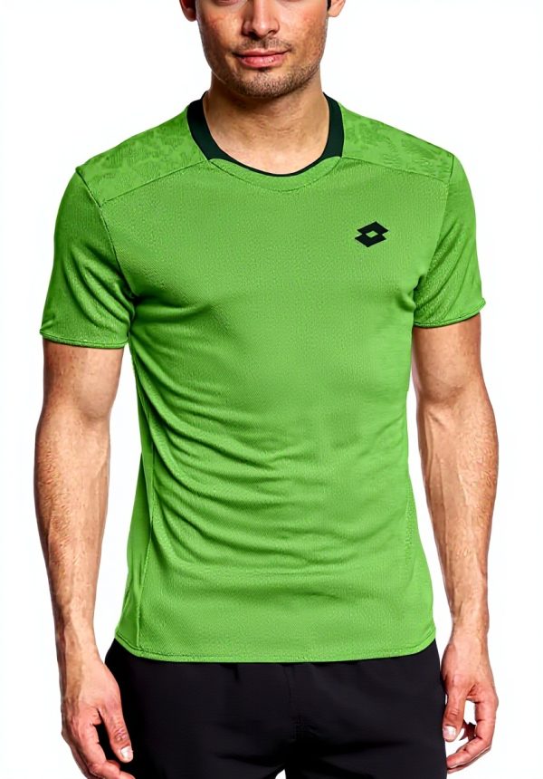Lotto Sport Herren T-Shirt Slim Fit Polyester Kurzarm