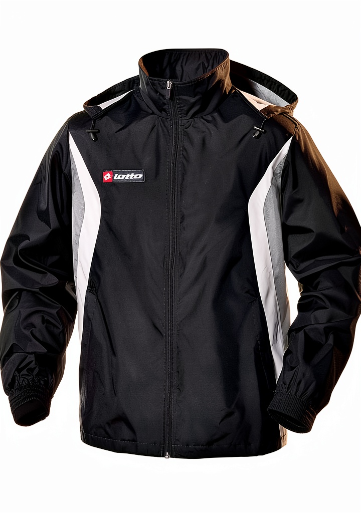 Lotto Sport Herrenprodukt in Schwarz auf einem Sportler