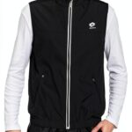 Lotto Sport Herrenjacke microft ciré leicht tailiert Schwarz-0