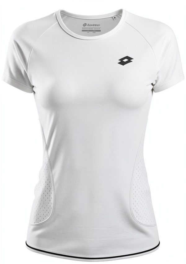 Lotto Mädchen Shela Iv Tee G T-Shirt Polyester Weiß Rosa