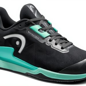 HEAD Tennisschuhe Herren Leicht Atmungsaktiv Schwarz Türkis-0