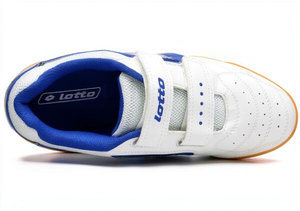 Lotto Sportschuhe Unisex Kinder Kunstleder Weiß Blau-4