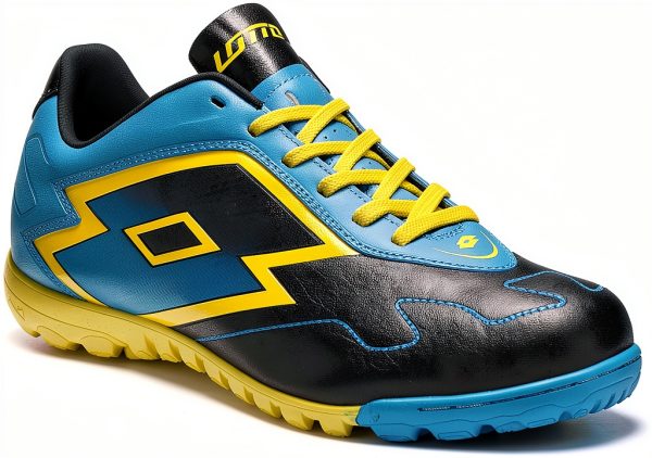 Lotto Zhero Gravity VI 700 Turf Herrenschuhe Black Fluo Blue