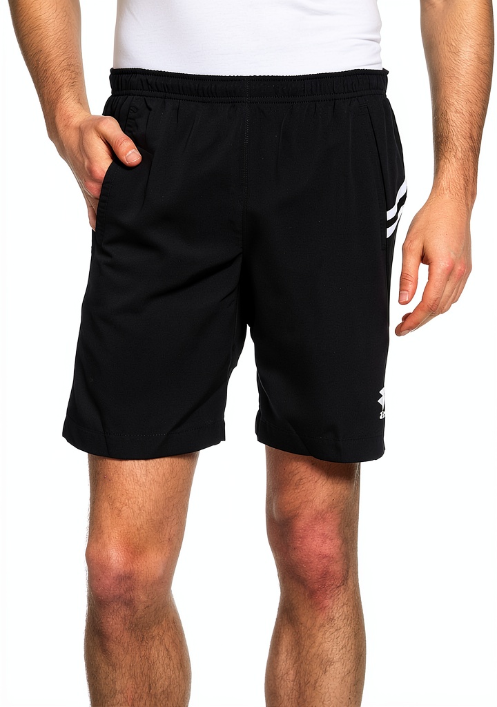 Lotto Sport Herren Short Trainer in Aktion auf dem Tennisplatz