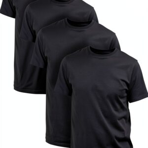 Basic Treasure Herren T-Shirt Baumwolle Vorteilspack Schwarz-0