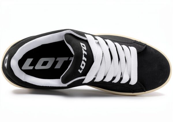 Lotto Sneaker Y2K Look Unisex Schuhe Schwarz Weiß Grau-4